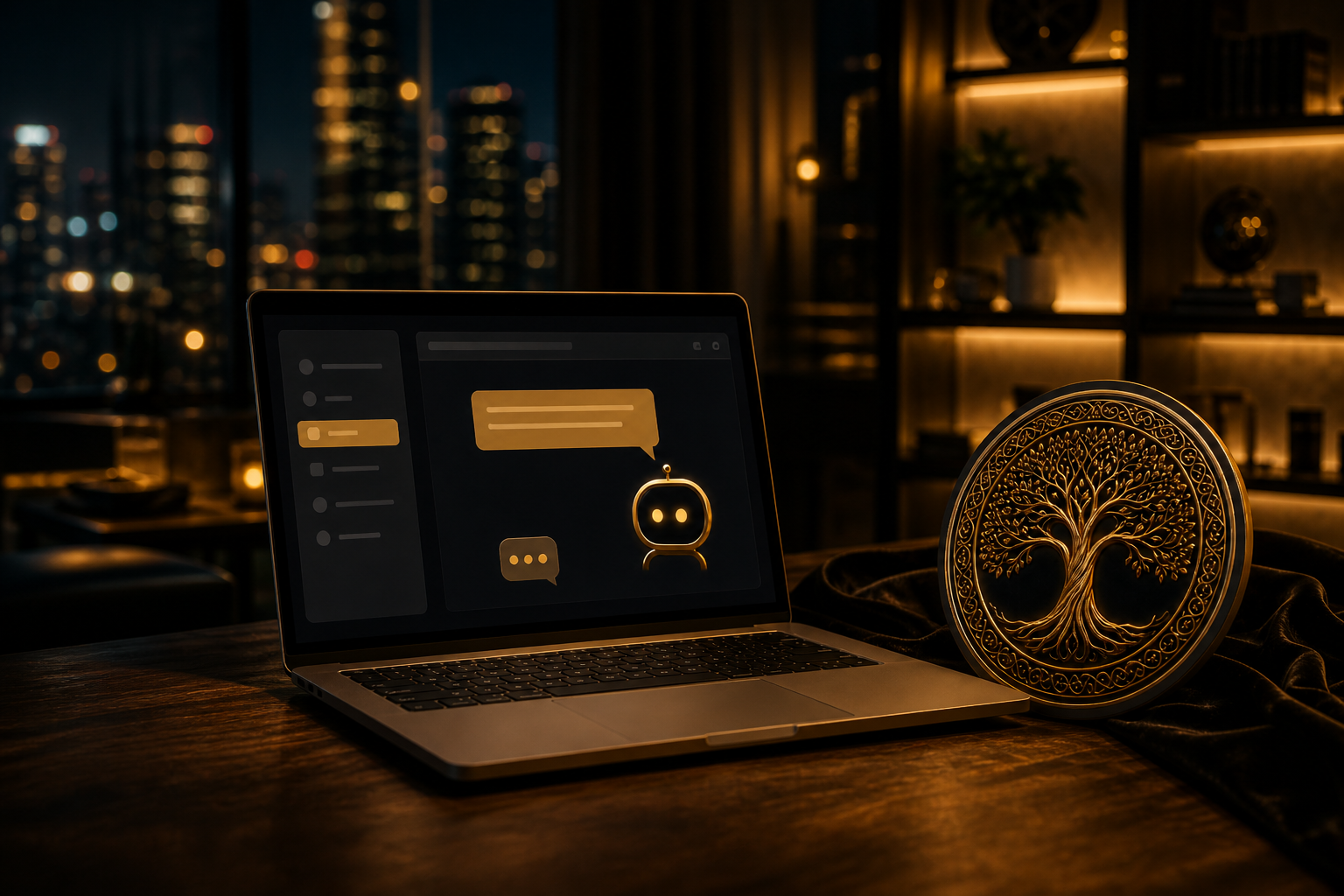 ChatGPT hirdetés 2026 KKV: AI chat és sponsored card laptopon — TD-AI Marketing Ügynökség